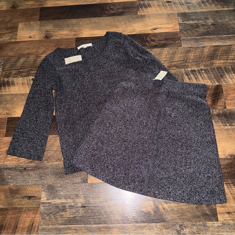 LOFT Gray Skirt Set